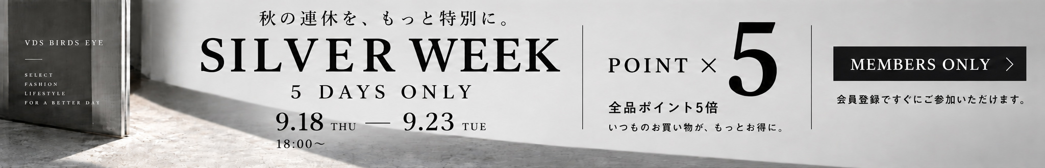 VDS BIRDS EYE バーズアイ ポイントアップキャンペーン