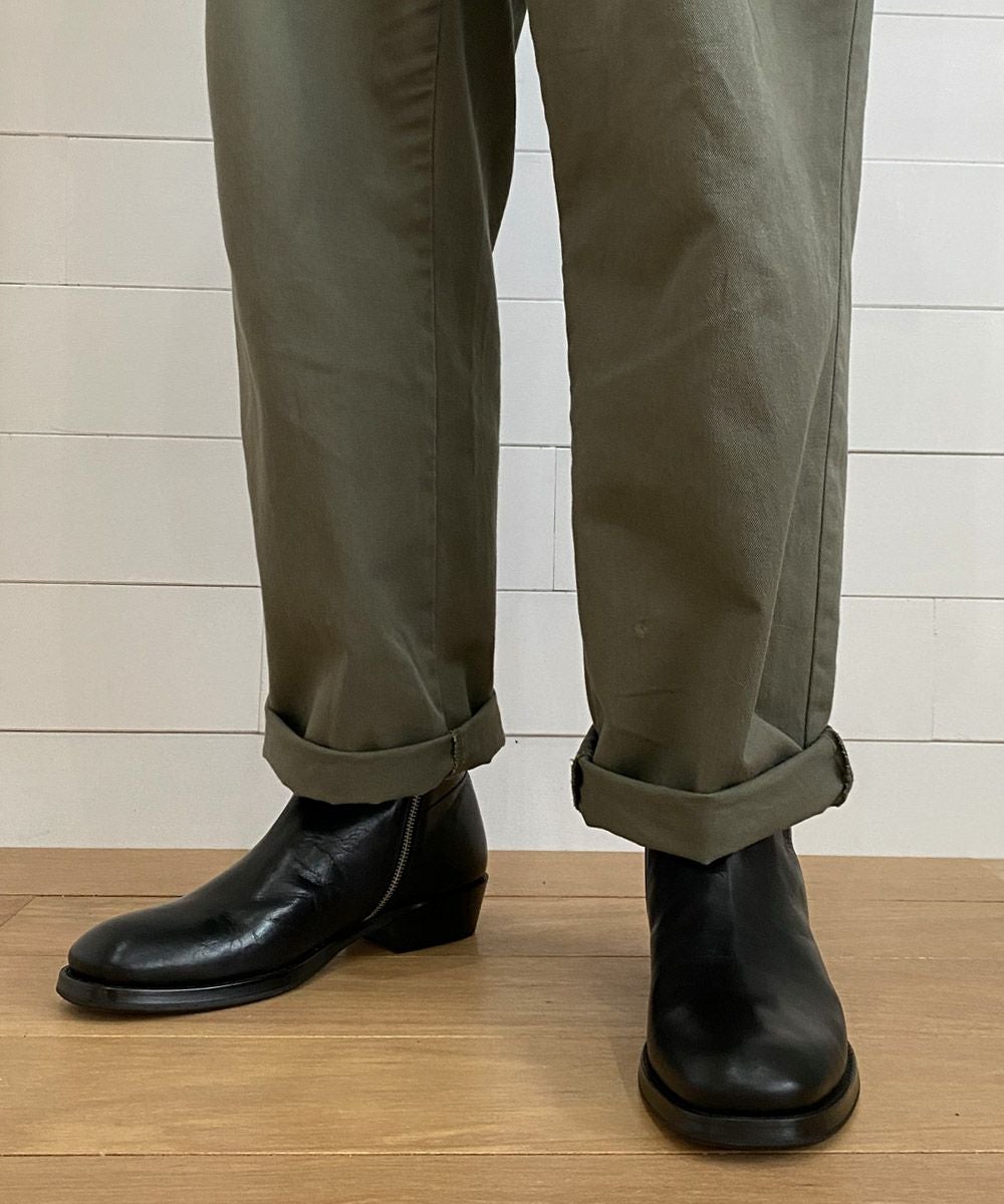 EARLE アール 靴 ブーツ 黒 ブラック 着用写真