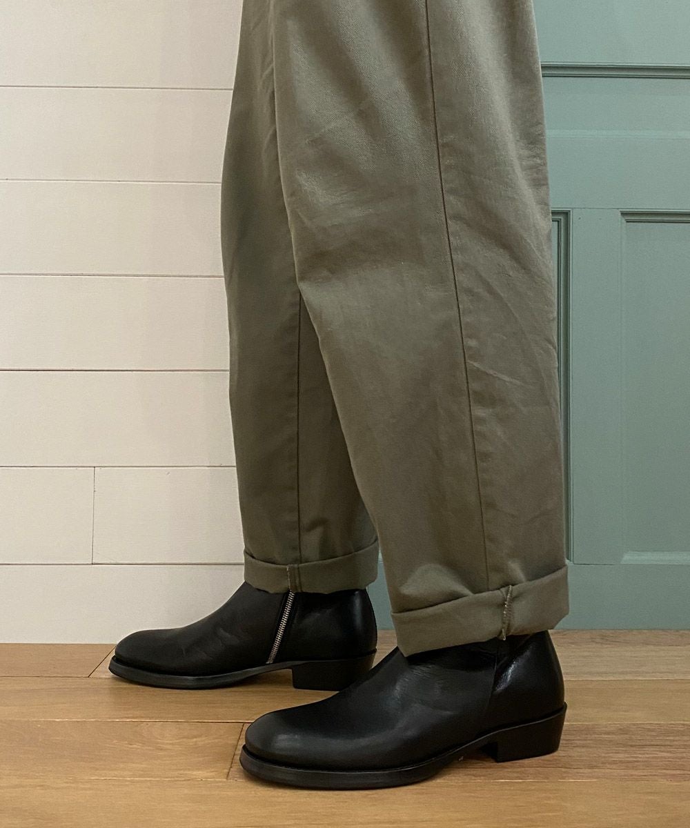 EARLE アール 靴 ブーツ 黒 ブラック 着用写真