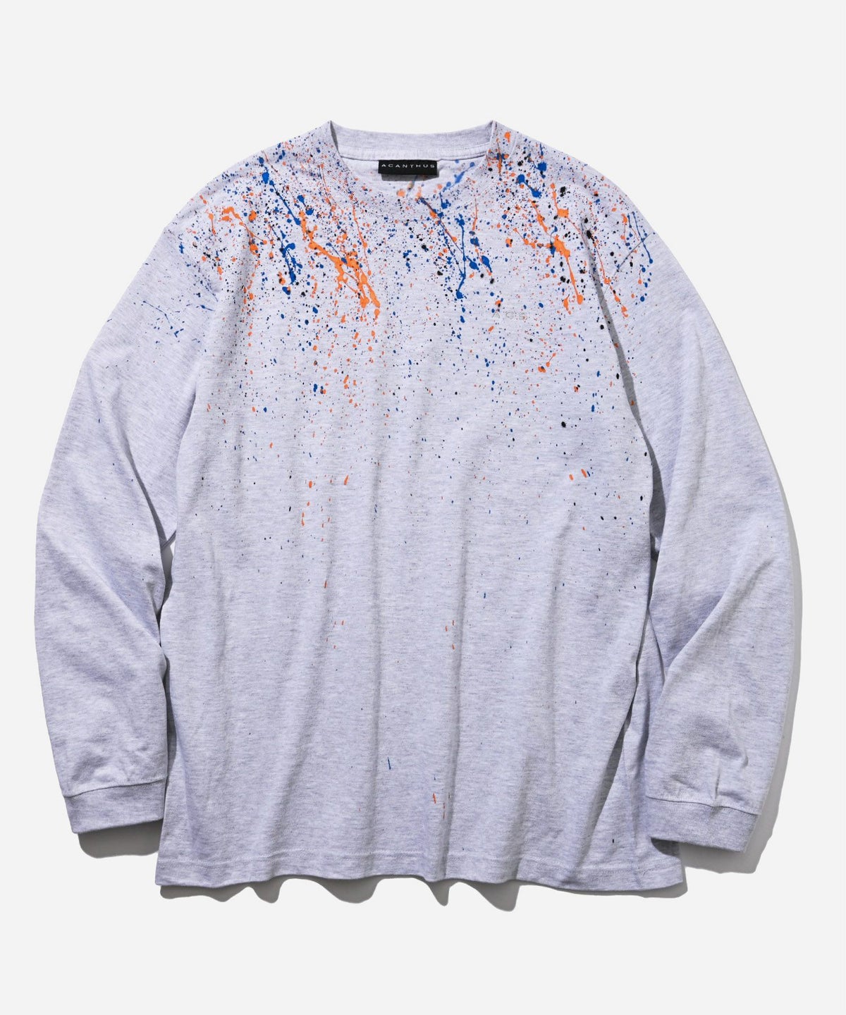 ACANTHUS アカンサス ペンキ加工 Tシャツ 長袖 カットソー ブランド