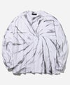 ACANTHUS アカンサス 長袖Tシャツ カットソー スパイラル柄 ムラ染め ブランド