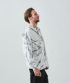 ACANTHUS アカンサス 長袖Tシャツ カットソー スパイラル柄 ムラ染め ブランド