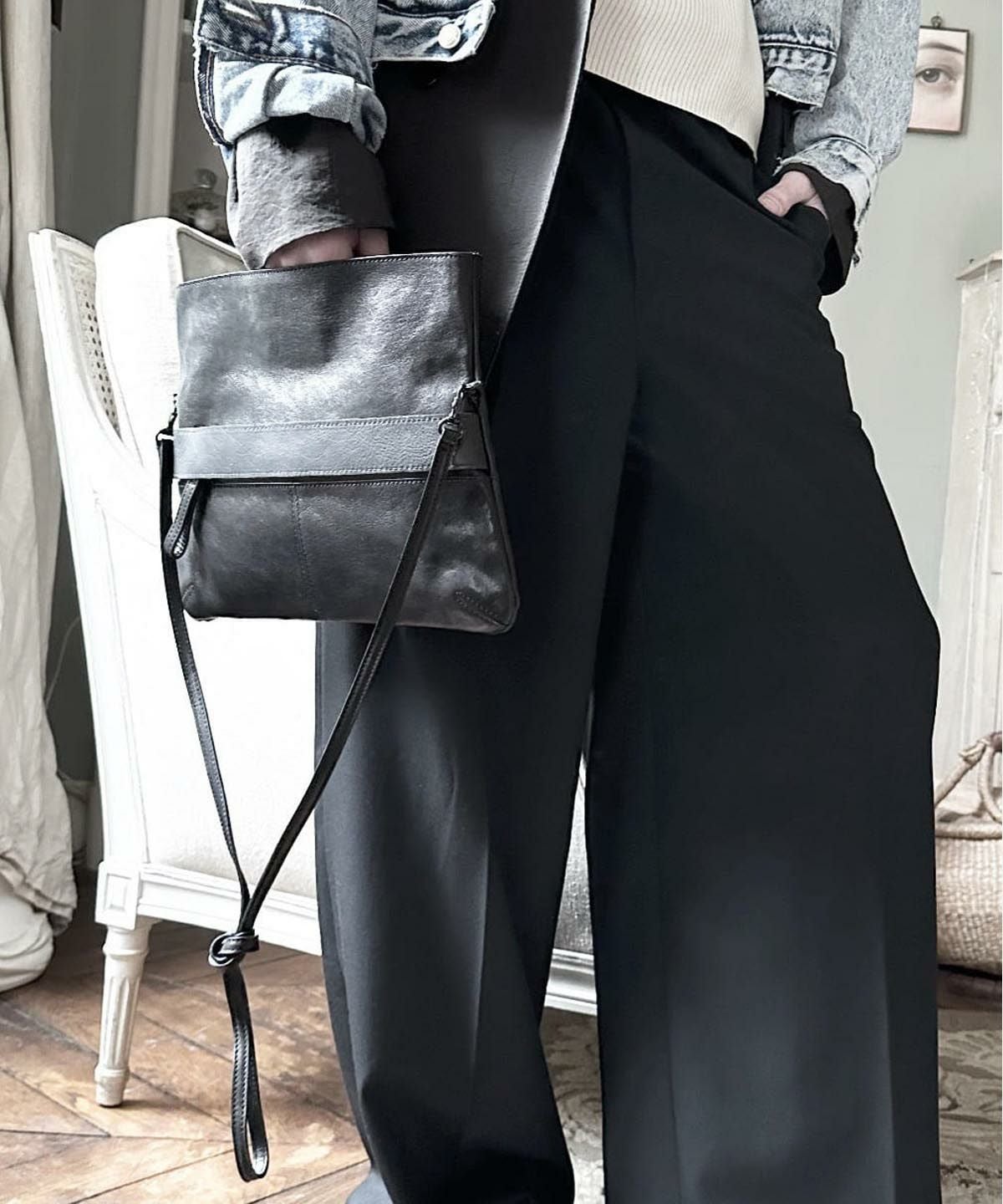 PATRICK STEPHAN パトリックステファン レザーショルダーバッグ