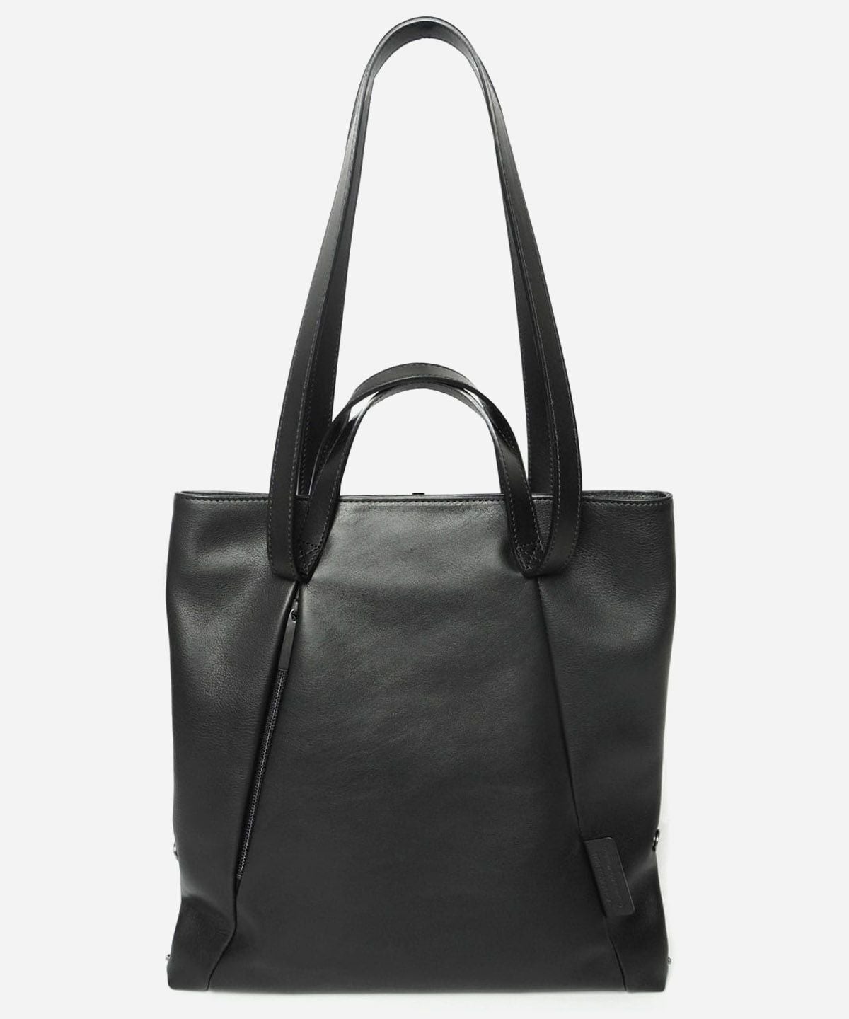 MARIA JOBSE ビッグショッパー　BLACK leather MARIA JOBSE FLAT BOTTOM TOTE LARGE 0088-L | VDS BIRDS EYE