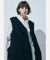 PRODUCT LAB プロダクトラボ ダブルフェイスノースリーブコート ウール素材