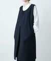 PRODUCT LAB プロダクトラボ ダブルフェイスノースリーブコート ウール素材