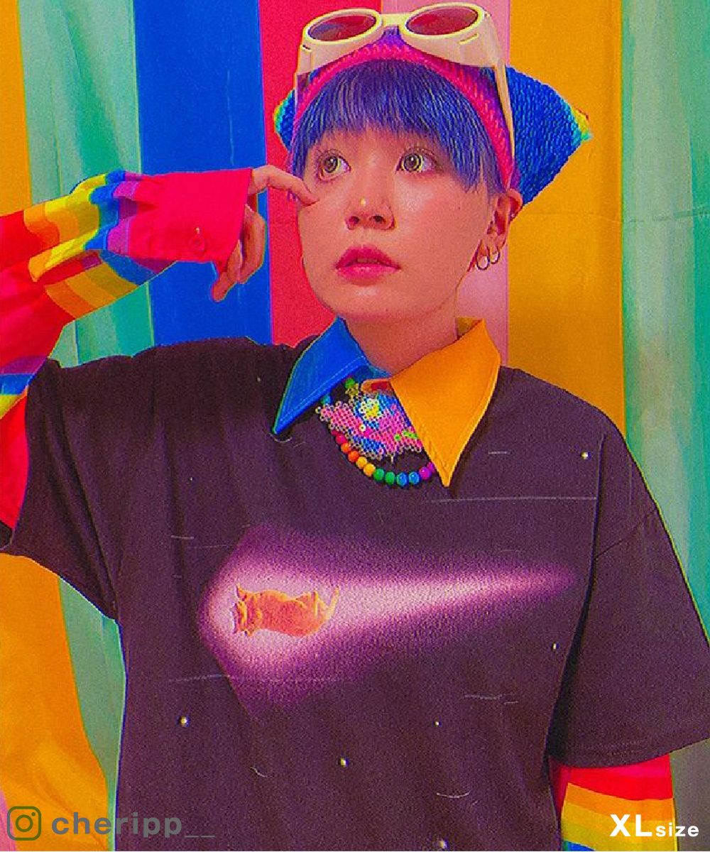 GYPSY CAT ジプシーキャット 流星猫 久方広之 Tシャツ 猫写真家 宇宙猫