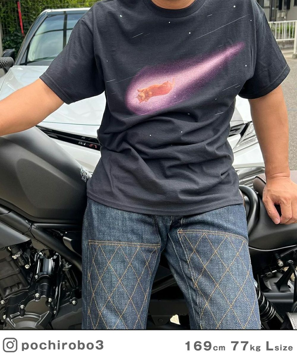 GYPSY CAT ジプシーキャット 流星猫 久方広之 Tシャツ 猫写真家 宇宙猫