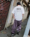 VDS ワイドバルーンパンツ バーズアイ ブラック 黒