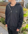 VDS ジップアップパーカー ブランド ブラック 黒 バーズアイ
