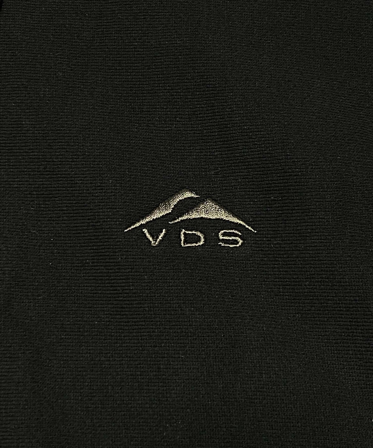 VDS ジップアップパーカー ブランド ブラック 黒 バーズアイ
