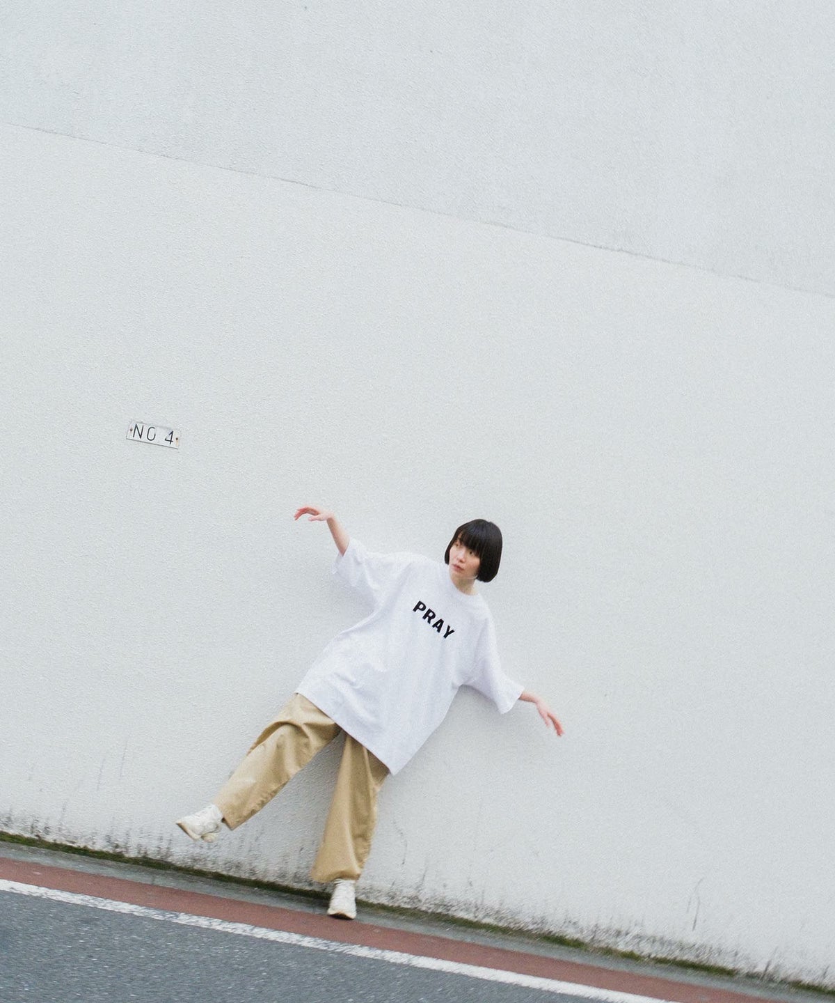 NOPE ノープ PLAY PRAY プレイ 前後・表裏両方着られる リバーシブル 2way Tシャツブランド