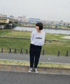 NOPE ノープ チェリーボンボン 前後・表裏両方着られる リバーシブル 2way Tシャツブランド