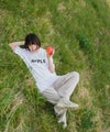 NOPE ノープ APPLE LEMON アップル レモン 前後・表裏両方着られる リバーシブル 2way Tシャツブランド