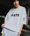 NOPE ノープ LOVE HATE ラブ ヘイト 前後・表裏両方着られる リバーシブル 2way Tシャツブランド