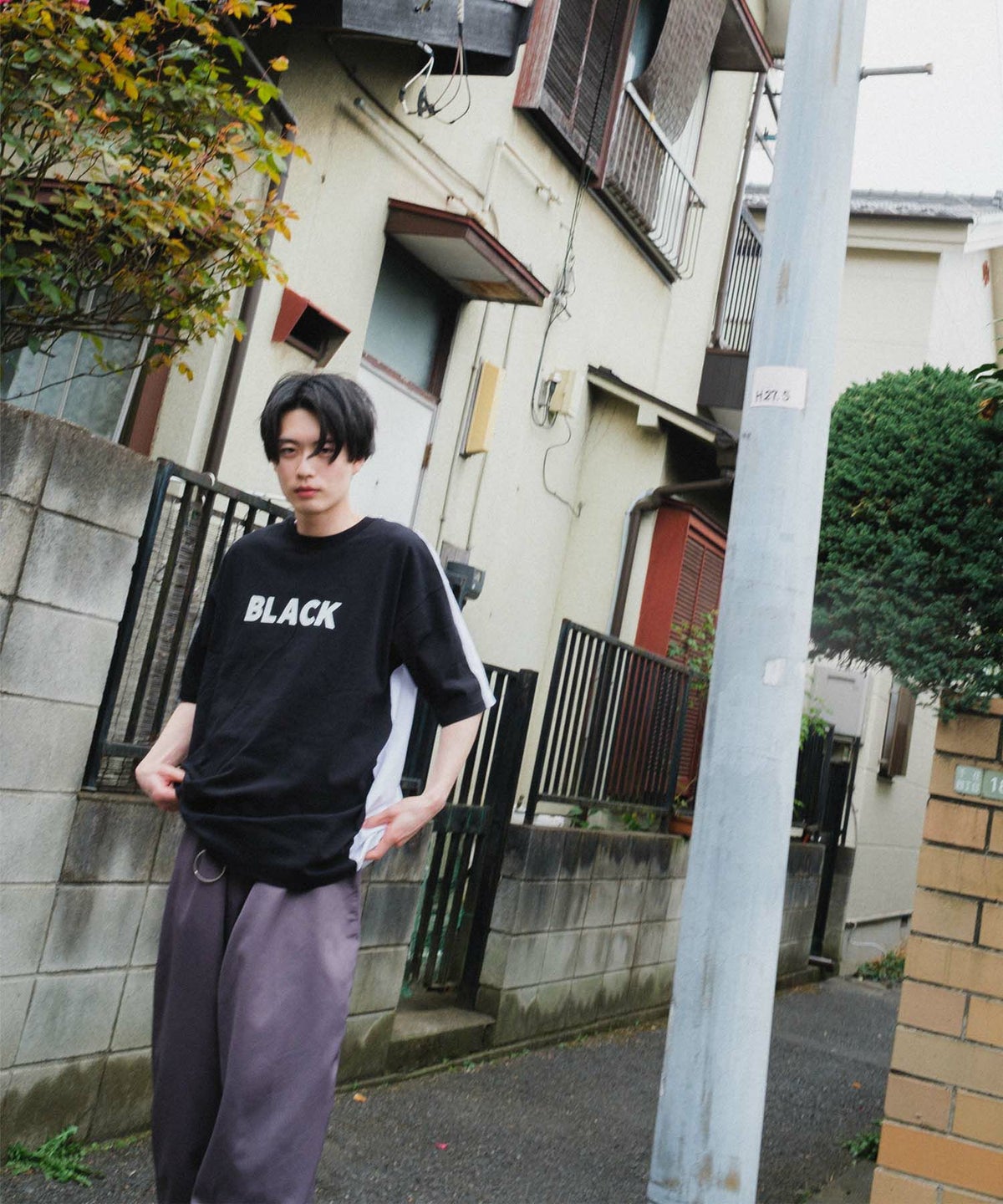 NOPE ノープ WHITE BLACK ホワイト ブラック 前後・表裏両方着られる リバーシブル 2way Tシャツブランド