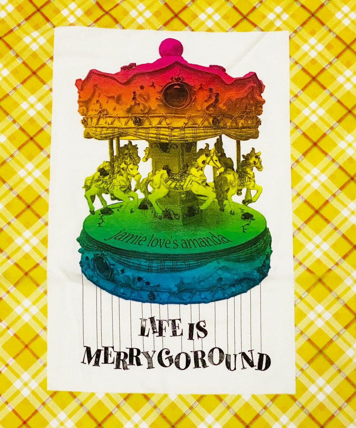 jamie loves amanda ジェイミーラブズアマンダ メリーゴーランド LIFE IS MERRY GOROUND Tシャツ