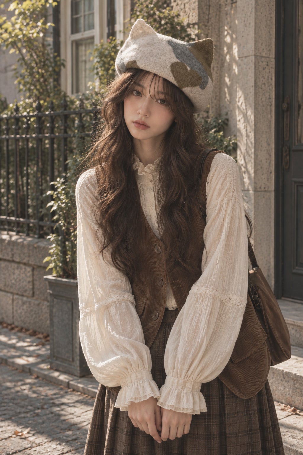 Dodge 三毛猫ベレー帽 DD-386 ねこ キャット CAT 帽子 HAT キャスケット