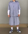 VOIRY ヴォイリー ドクターショーツ ハーフパンツ ツバキブルー シャンブレー