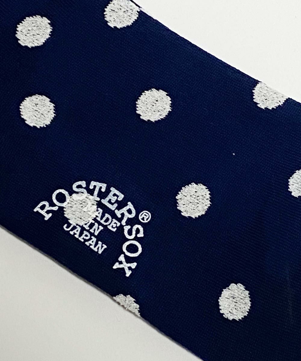 ROSTER SOX ロスターソックス 靴下 男性用 女性用 メンズ レディース ペアソックス ドット柄