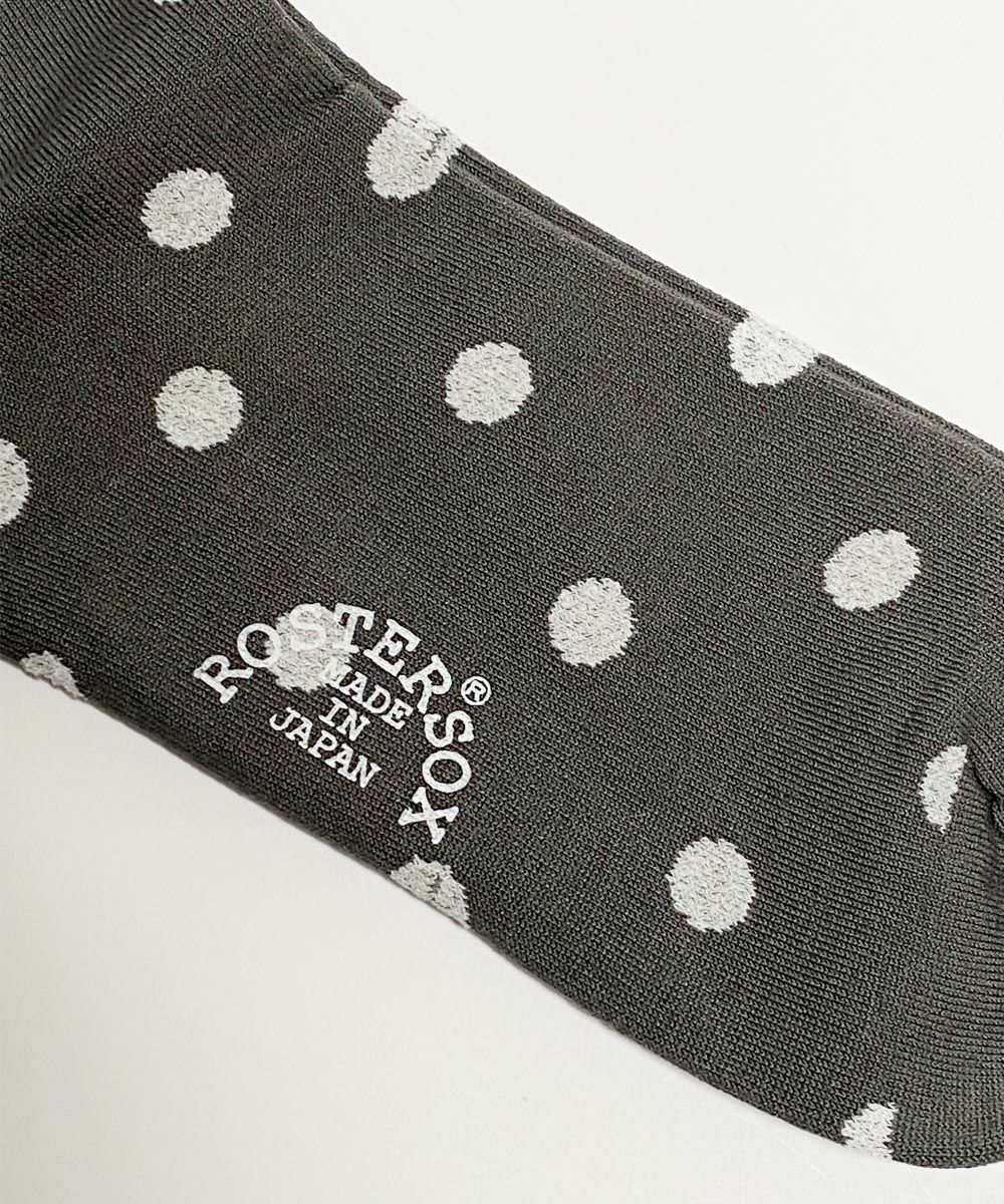 ROSTER SOX ロスターソックス 靴下 男性用 女性用 メンズ レディース ペアソックス ドット柄
