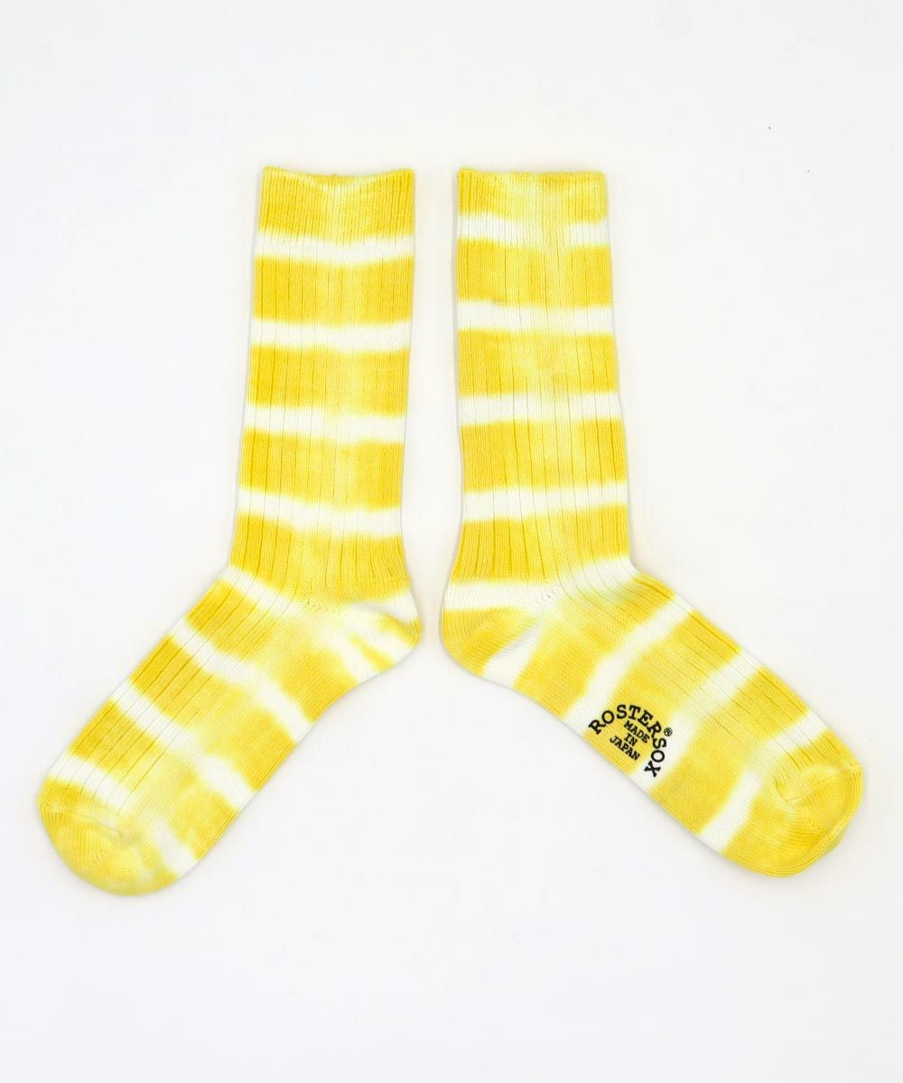 ROSTER SOX ロスターソックス 靴下 男性用 女性用 メンズ レディース ペアソックス タイダイ染め ボーダー