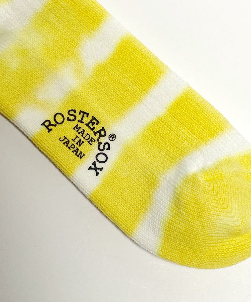 ROSTER SOX ロスターソックス 靴下 男性用 女性用 メンズ レディース ペアソックス タイダイ染め ボーダー
