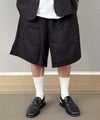 VOIRY ヴォイリー ドクターパンツ ドクターショーツ ハーフパンツ ブラック 黒 麻 リネン ネイビー