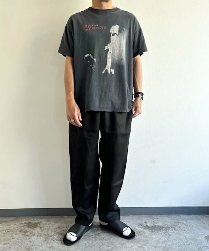 VOIRY ヴォイリー ドクターパンツ リネン 麻　黒 ブラック