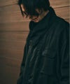 Varde77 バルデ77 ナイロントラベリングコート ミリタリージャケット ブラック 黒