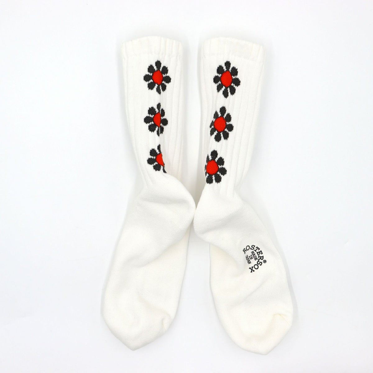 ROSTER SOX ロスターソックス 靴下 男性用 女性用 メンズ レディース ペアソックス PEACE ピース 花