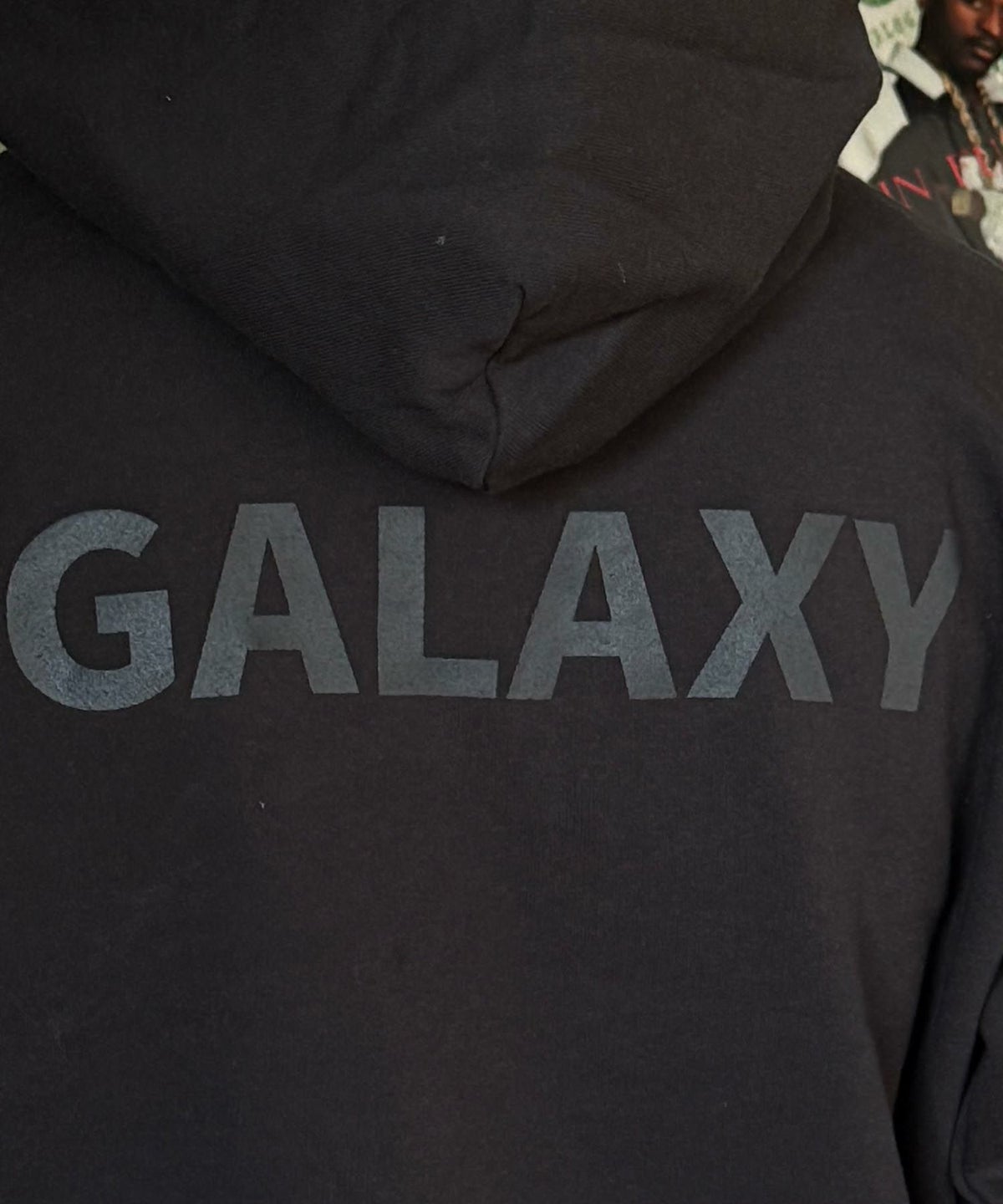 VDS GALAXY 9.7oz ダブルフードパーカー 銀河 シルクスクリーンプリント