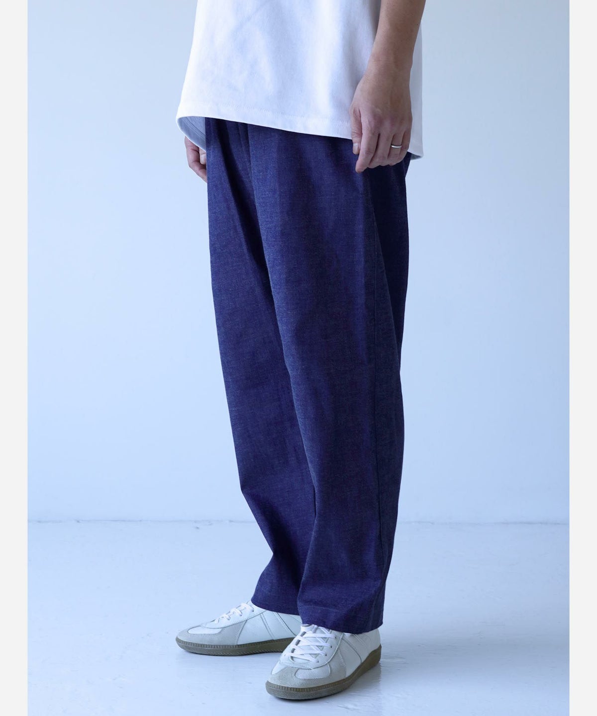 UITU 7.5OZ WEFT GRAY DENIM EASY TROUSERS UUP-001 イージートラウザー インディゴ