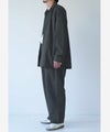 UITU HIGH TWISTED ORGANIC COTTON TWILL SHIRT JACKET UUS-001 シャツジャケット チャコールグレー