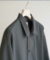 UITU HIGH TWISTED ORGANIC COTTON TWILL SHIRT JACKET UUS-001 シャツジャケット チャコールグレー