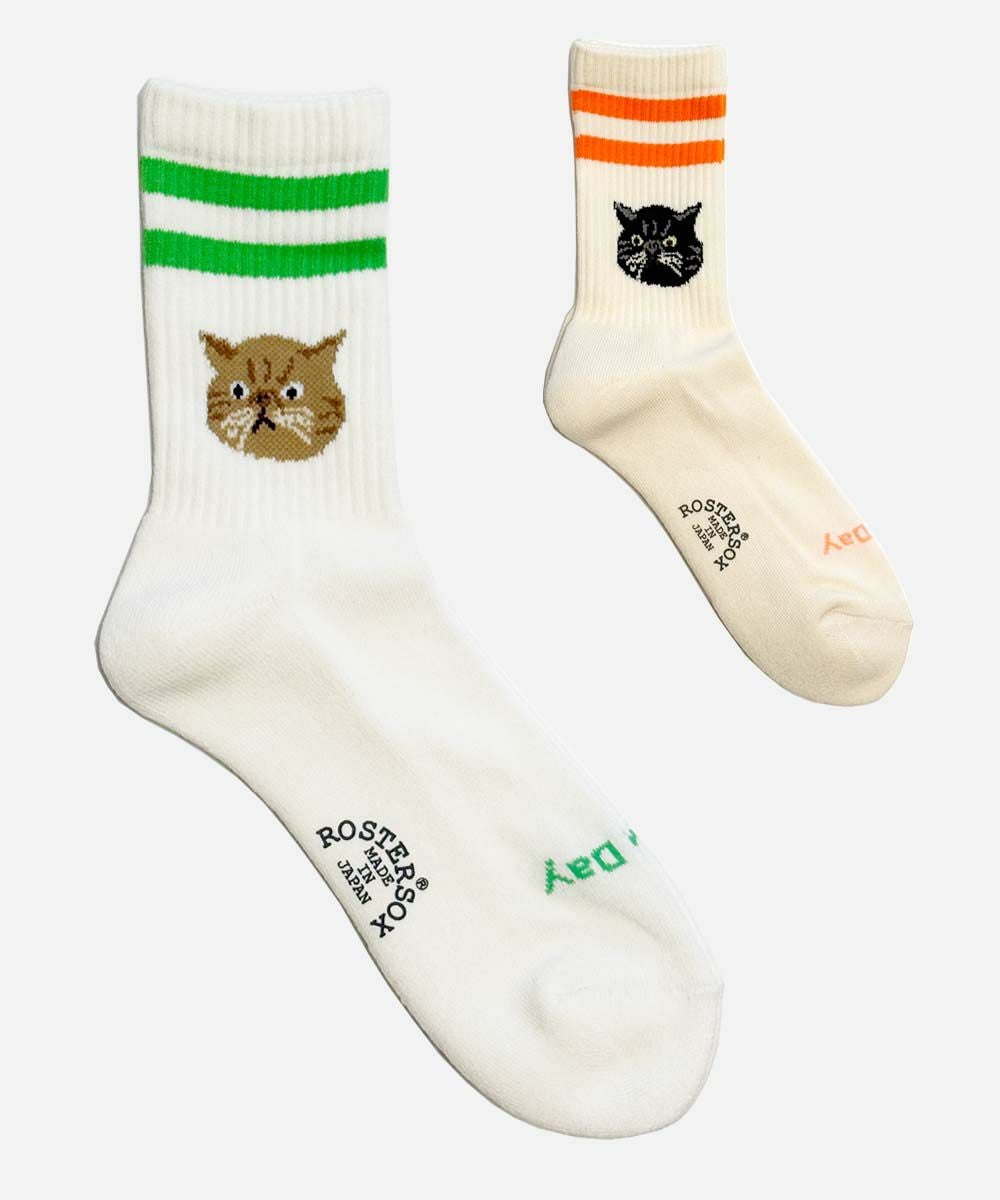 ROSTER SOX 猫 CAT ソックス｜RS-464 | VDS BIRDS EYE