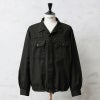 MILITARY【DEAD STOCK】[黒染め]チェコ軍 フライフロント ワークシャツジャケット