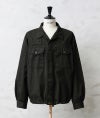 MILITARY【DEAD STOCK】[黒染め]チェコ軍 フライフロント ワークシャツジャケット