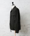 MILITARY【DEAD STOCK】[黒染め]チェコ軍 フライフロント ワークシャツジャケット