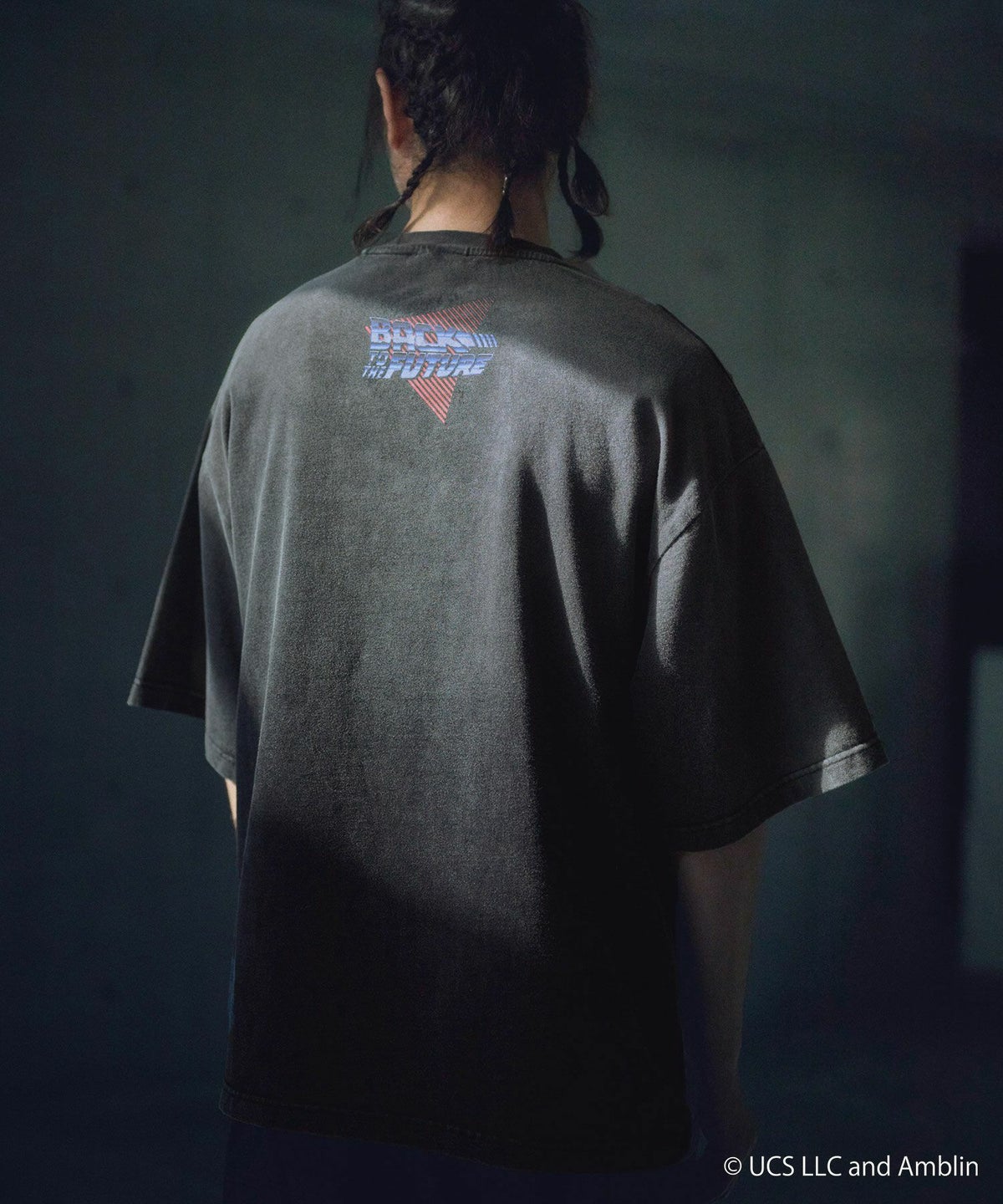 VDS ATELANE バック・トゥ・ザ・フューチャー デロリアン エイジング加工Tシャツ