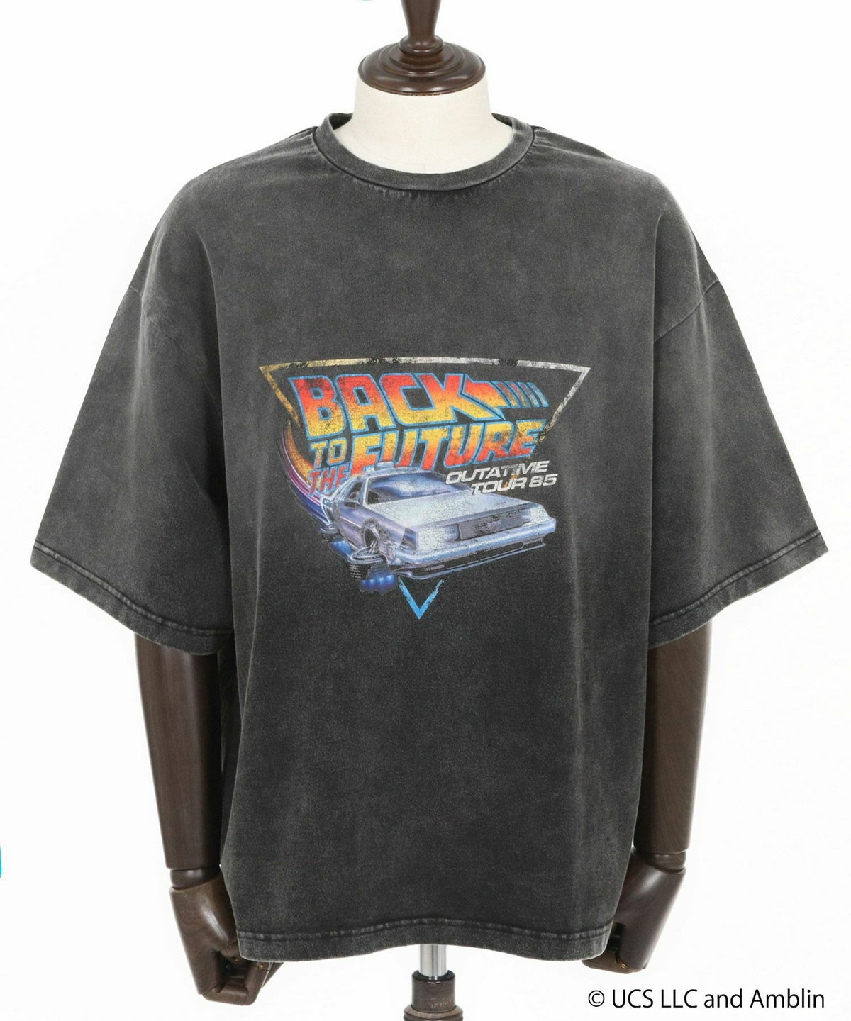 VDS ATELANE バック・トゥ・ザ・フューチャー デロリアン エイジング加工Tシャツ