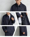 MILITARY【DEAD STOCK】フランス軍 リメイク ステンカラーコート ネイビー 紺