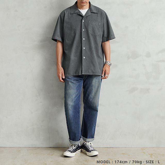 MILITARY【DEAD STOCK】[グレー染め]米軍 GENERAL PURPOSE SMOCK ショートスリーブ シャツ