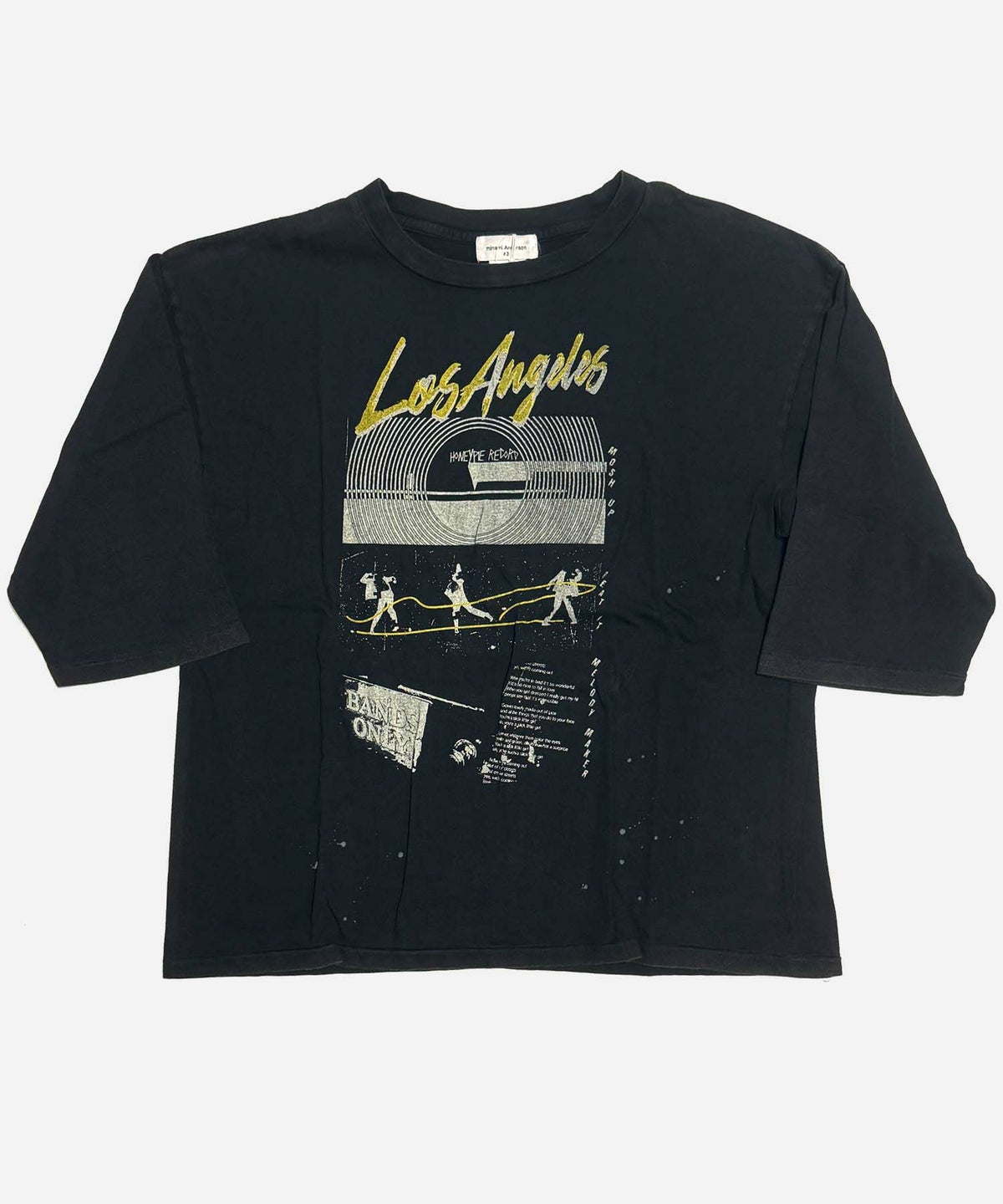 minami Anderson ミナミアンダーソン グラフィックTシャツ 7分袖