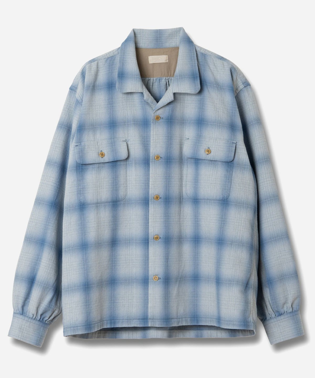 MARU SANKAKU PEKE インディゴオープンシャツ MSP-5028