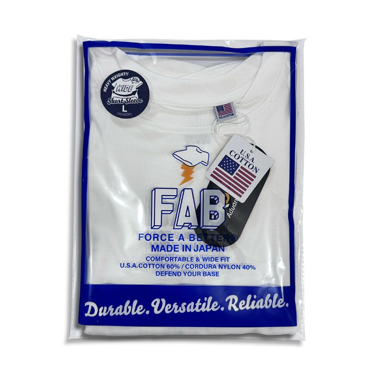 FORCE A BETTER コーデュラ Tシャツ RELAX WIDE T-SHIRT [MADE IN JAPAN LIMITED EDITION] FAB-CD-003-JP フォースアベター