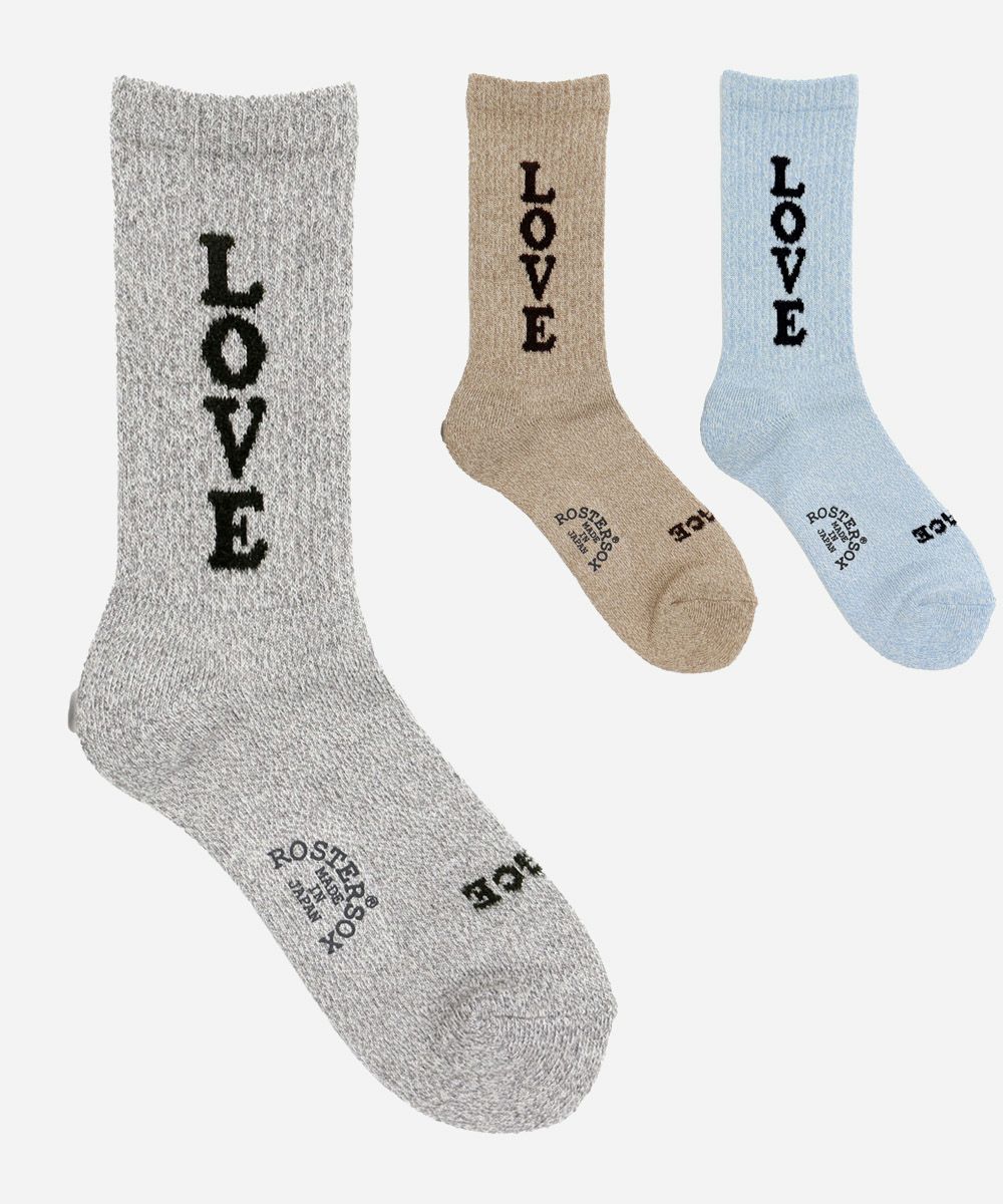 ROSTER SOX THREE HEART by X ソックス｜RX-83 | VDS BIRDS EYE