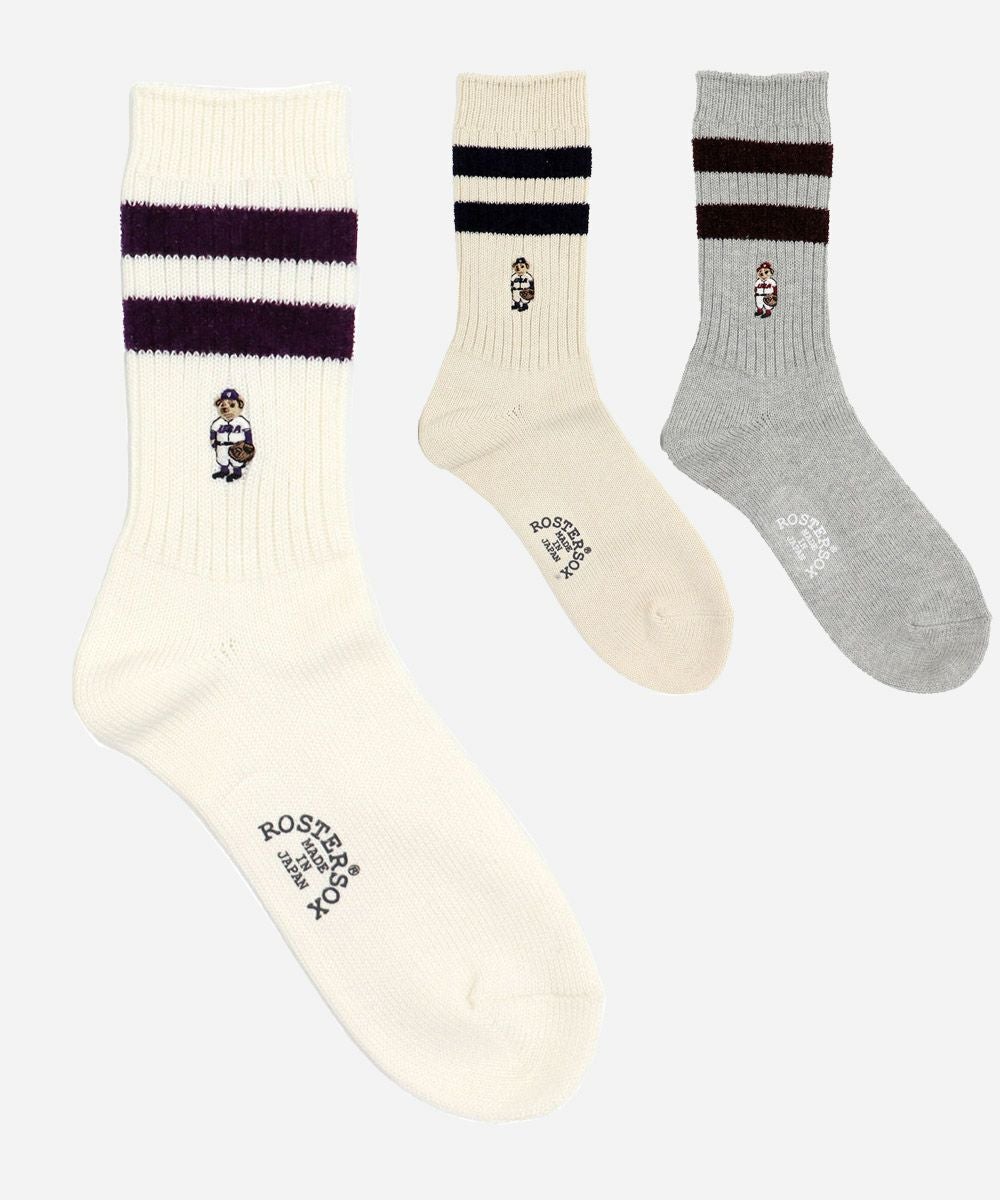 ROSTER SOX 84 BEAR 野球クマ ソックス｜RS-468 | VDS BIRDS EYE