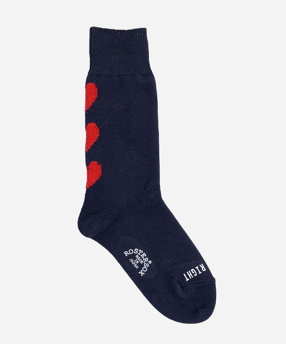 ROSTER SOX THREE HEART by X ソックス｜RX-83 | VDS BIRDS EYE
