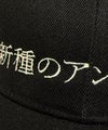 新種のアンモナイト キャップ 日本語刺繍